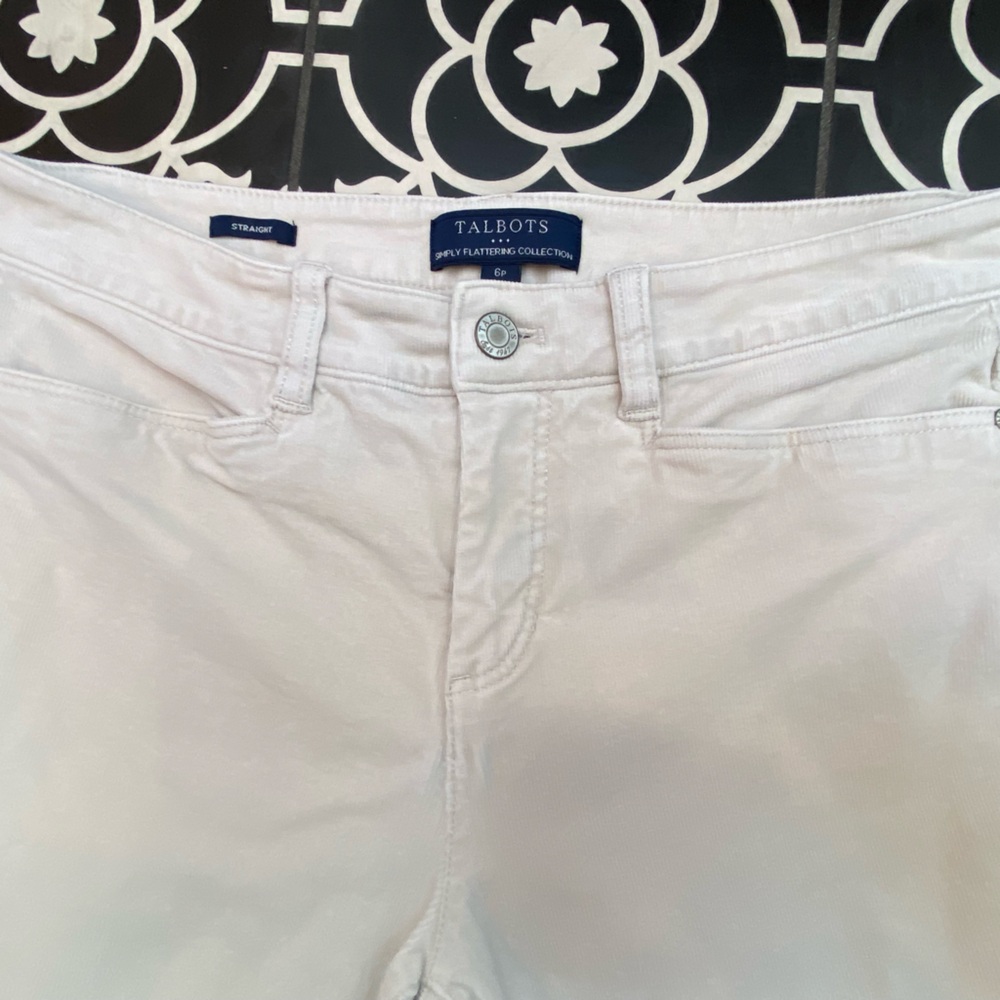 Talbots straight leg corduroy pants 6P